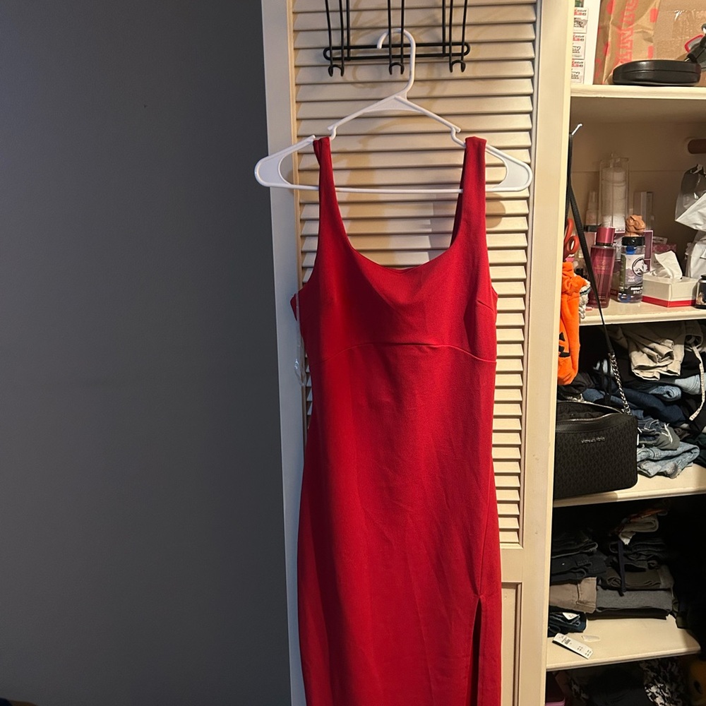 Almost Famous Red Bodycon Midi Dress